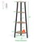 COSTWAY 4-Tier Corner Shelf Metal Storage Rack Bookcase Plant Display Stand Natural